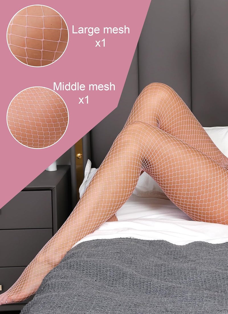 VEBZIN 2 Style Mesh Fishnet Stockings Tights High Waist Fishnets Tights for Women - Image 4